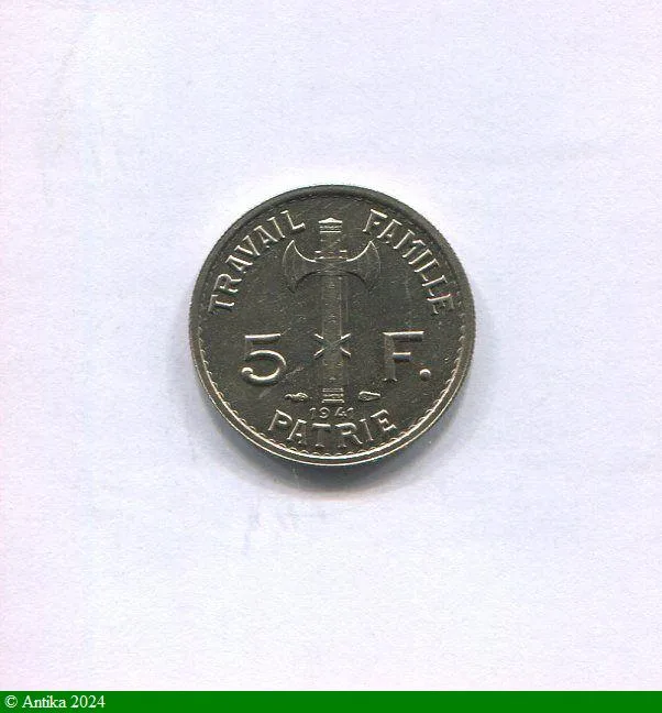 5 FRANCS PETAIN