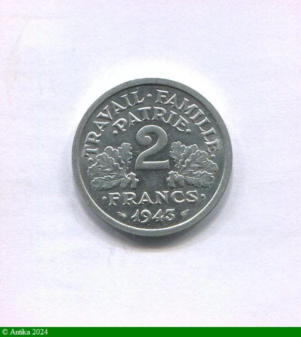 2 FRANCS BAZOR Aluminium