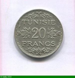 20 FRANCS Argt PROTECTORAT AH1353 Paris