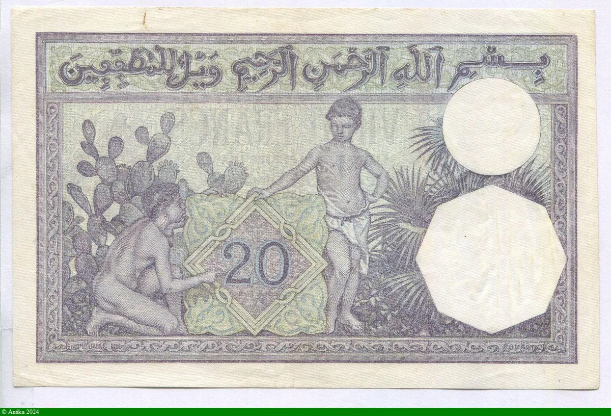 20 FRANCS Femme Voilée Grand Format