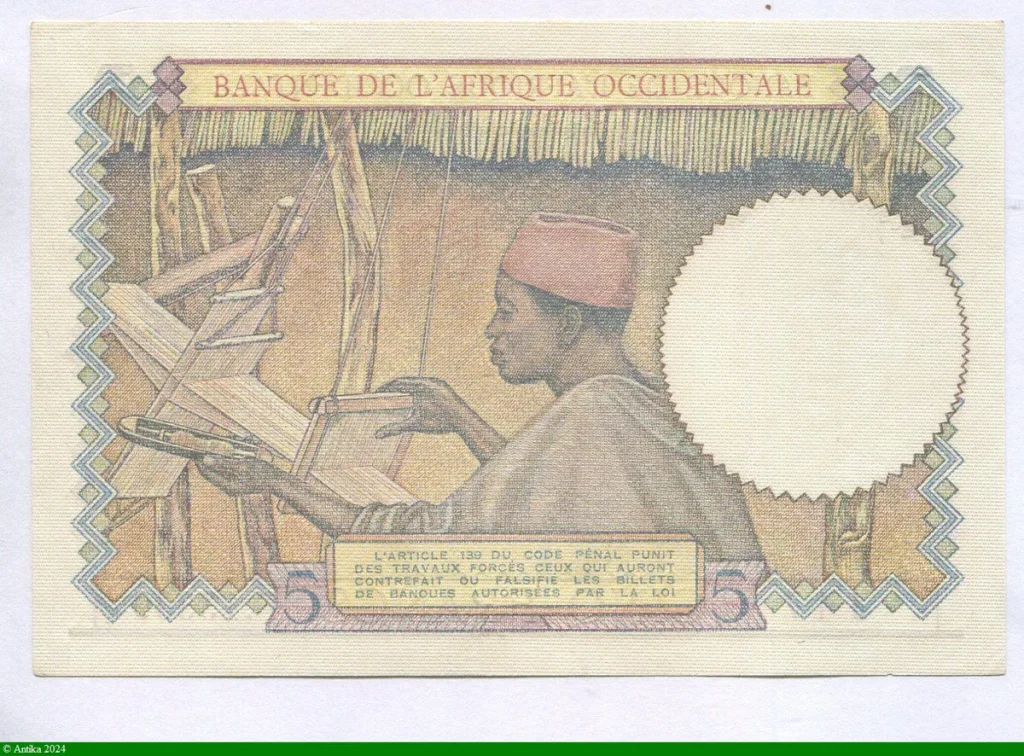 5 FRANCS Tisseran Caféier Chiffre Rouge