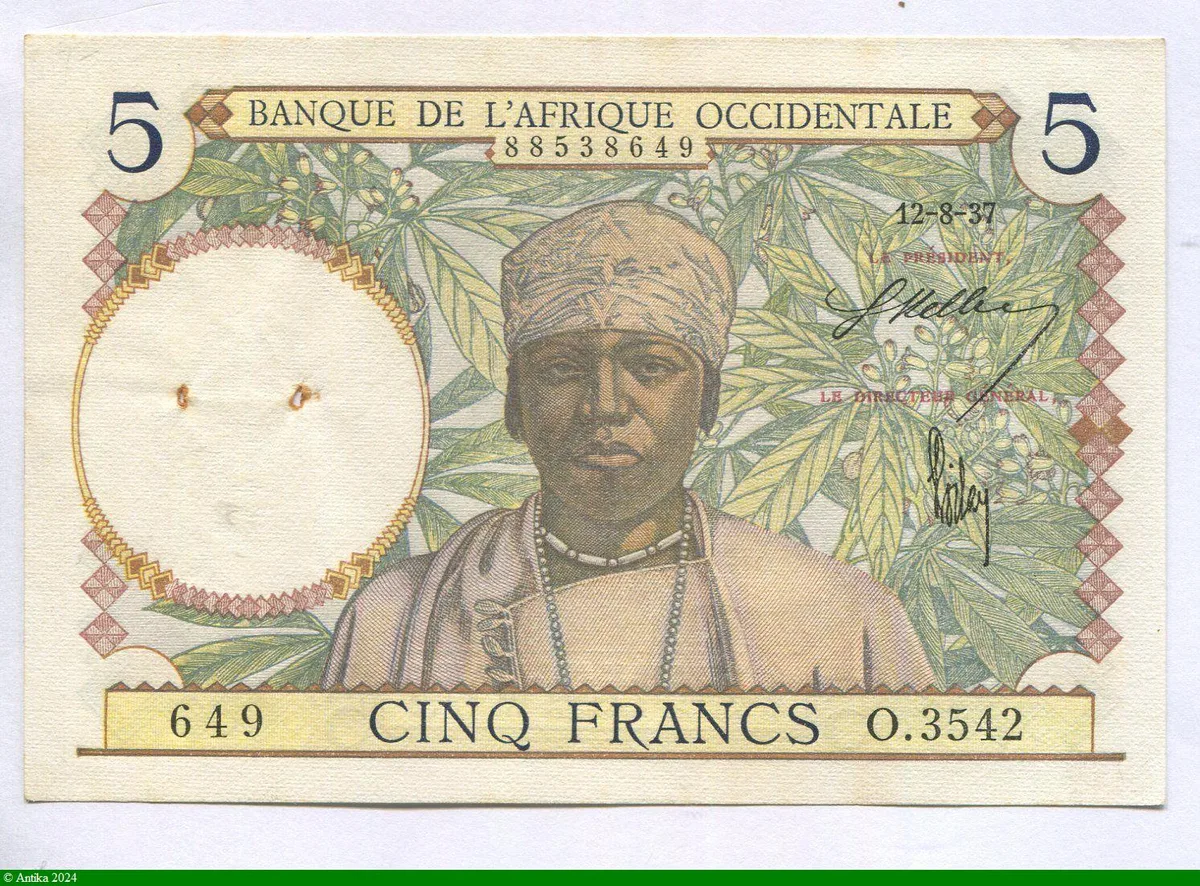 5 FRANCS Tisseran Caféier Bleu