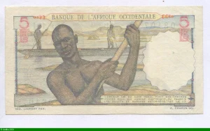 5 FRANCS Jeune africaine & Poterie