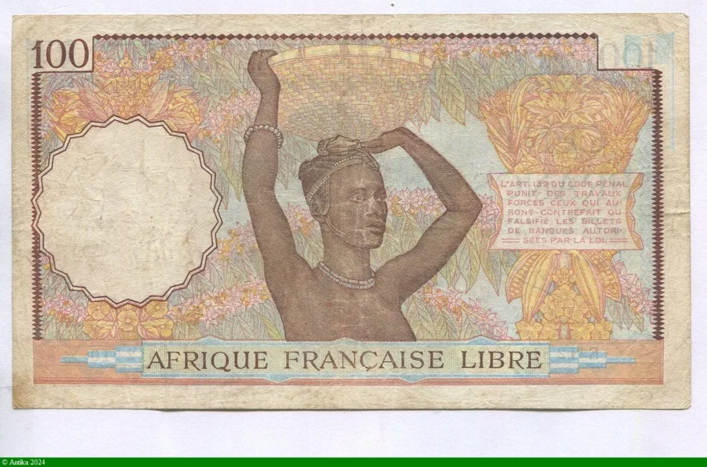 100 FRANCS Bustes de Femmes Africaines