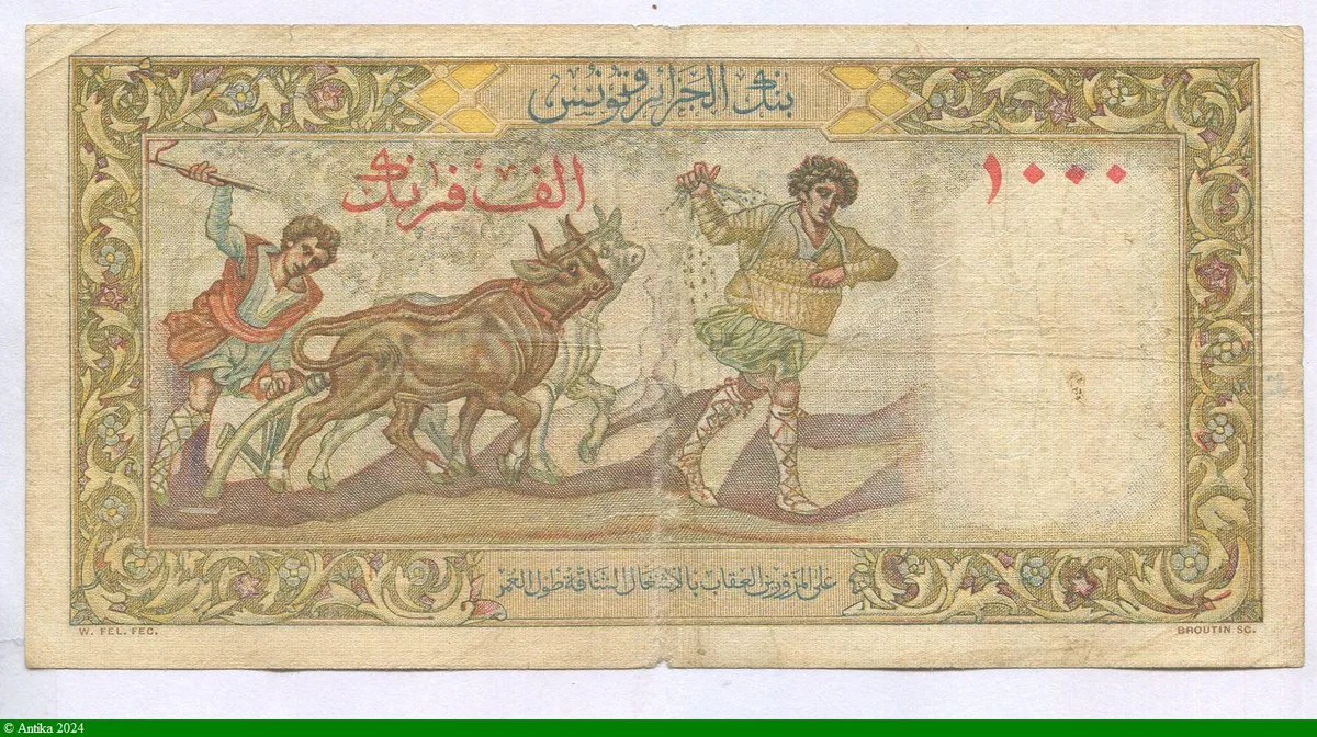 1000 FRANCS Tête d' ISIS