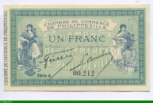 1 FRANC Chambre Commerce Philippeville