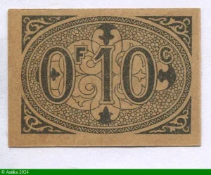 10 CENTIMES Ville d' ALGER