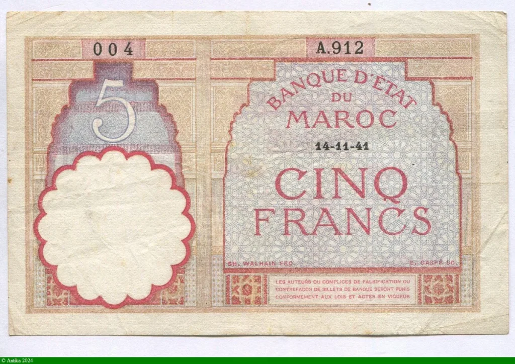 5 FRANCS Type 1922