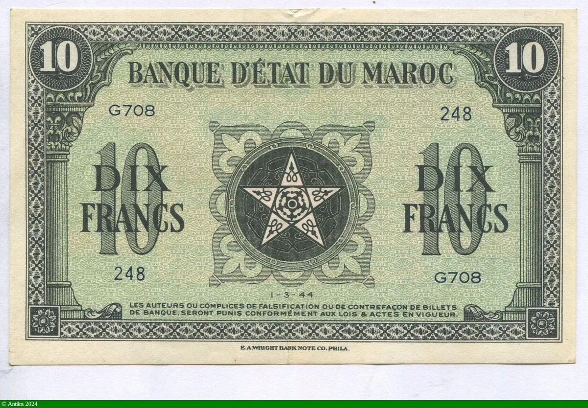 10 FRANCS Type USA