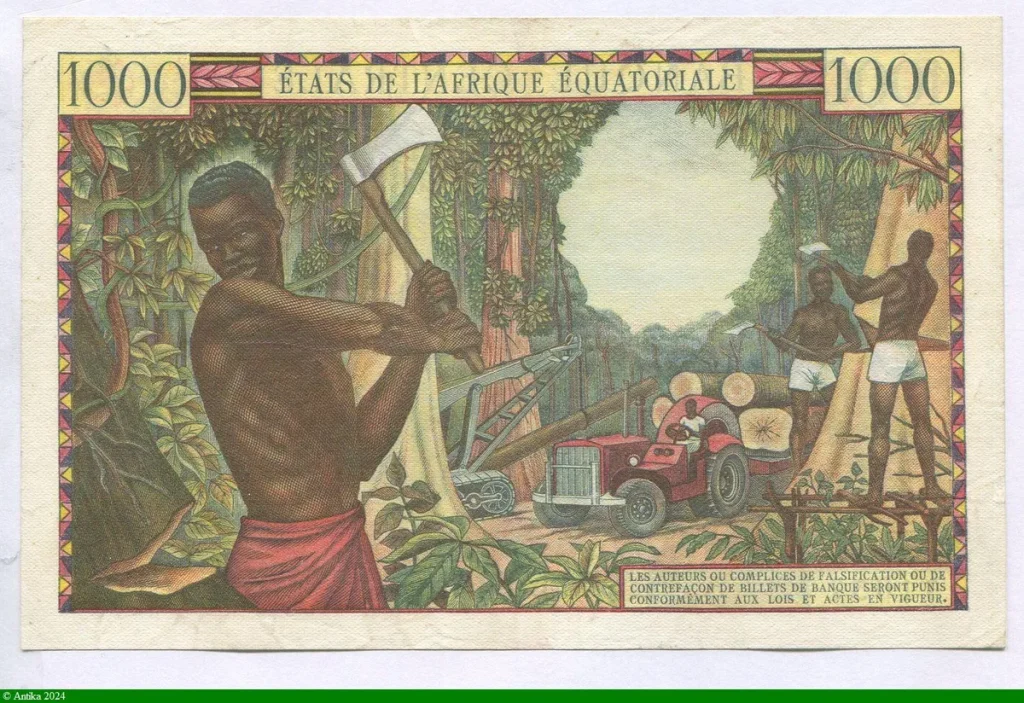 1000 FRANCS Marché Cotonnier