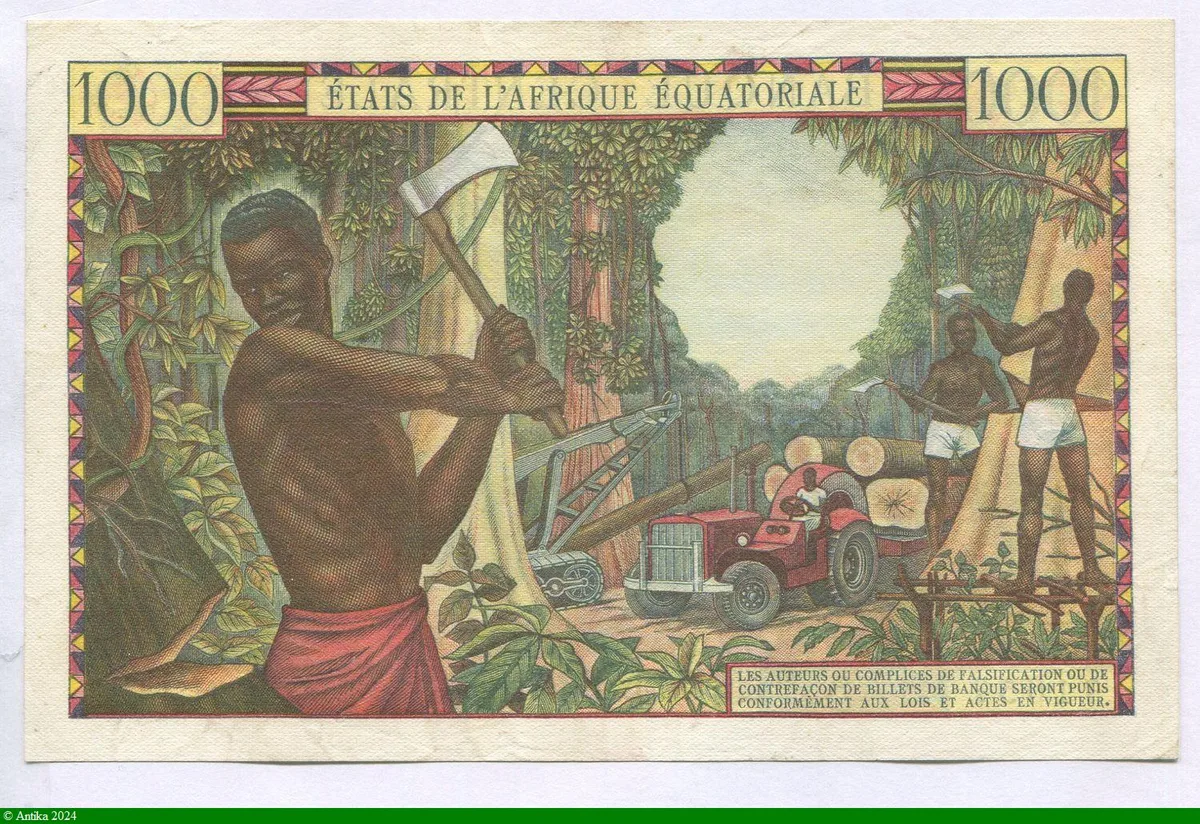 1000 FRANCS Marché Cotonnier
