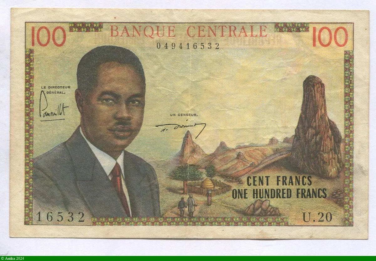 100 FRANCS Président AHIDJO