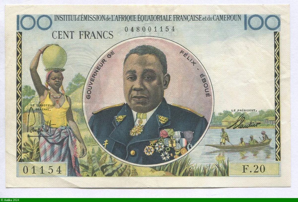 100 FRANCS FELIX EBOUE