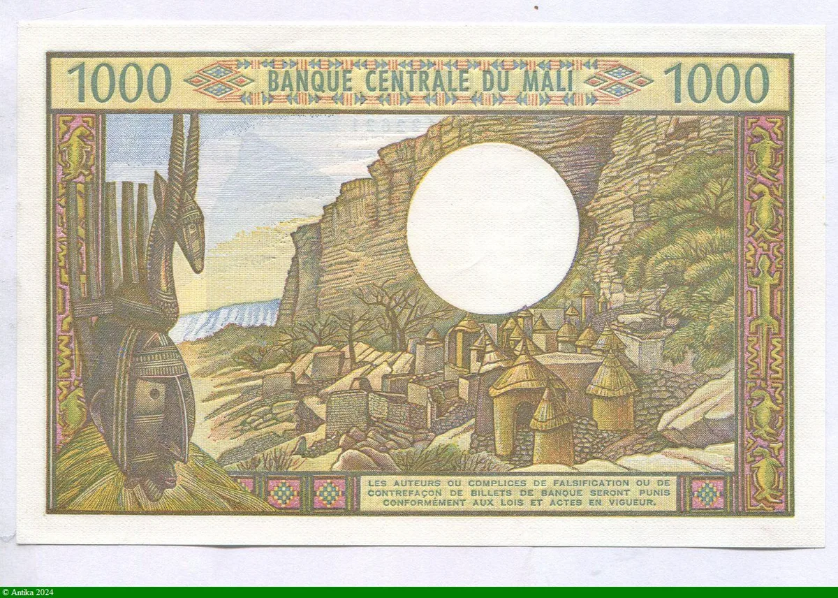 1000 FRANCS Homme âgé avec une barbichette