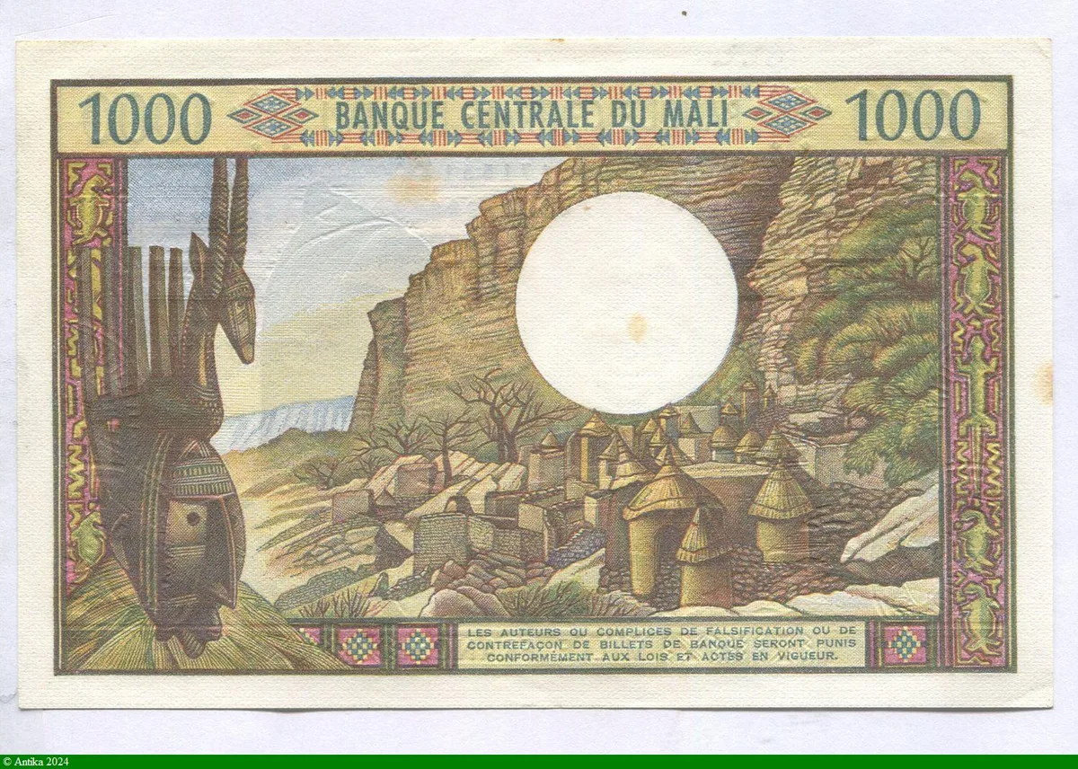 1000 FRANCS Homme âgé avec une barbichette