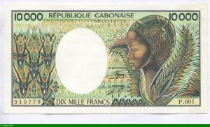 10000 FRANCS Femme Stylisée