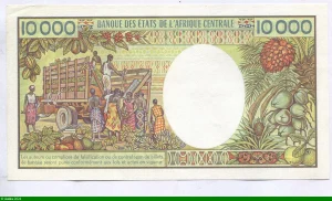 10000 FRANCS Femme Stylisée
