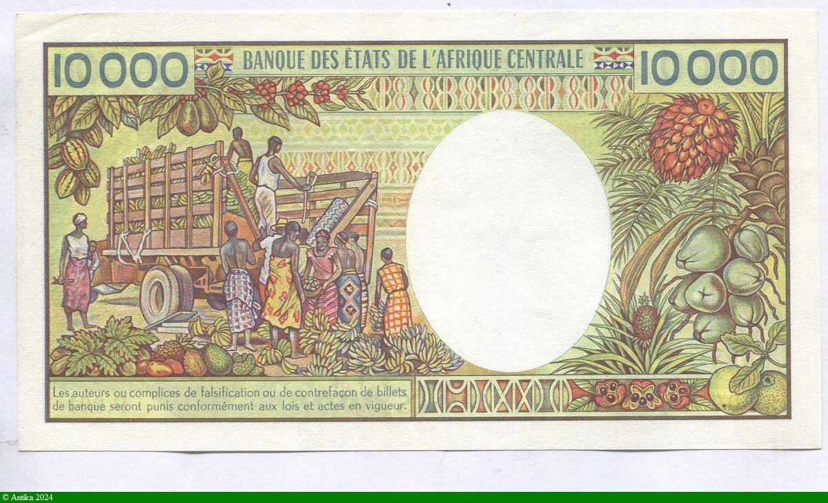 10000 FRANCS Femme Stylisée
