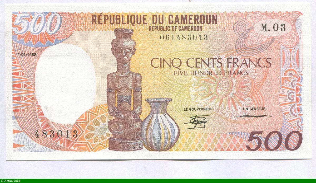 500 FRANCS Statuette & Jarre