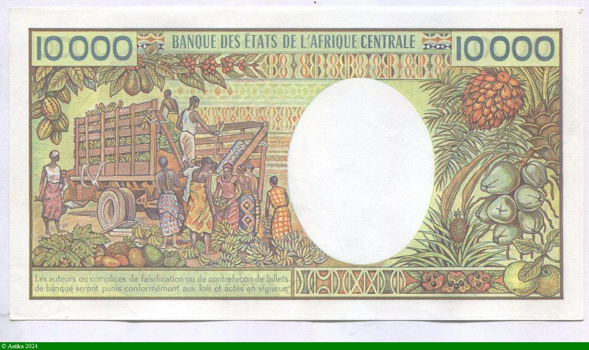 10000 FRANCS Femme Stylisée