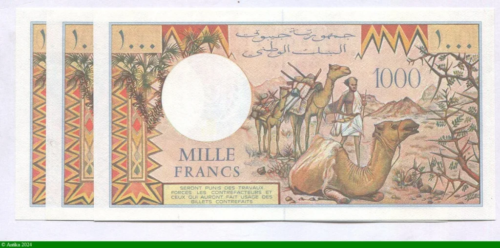 1000 FRANCS Jeune Fille & Train