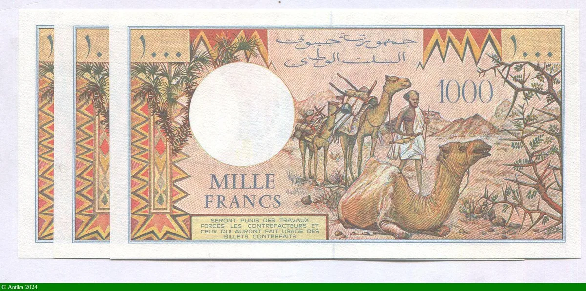 1000 FRANCS Jeune Fille & Train