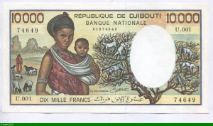 10000 FRANCS Femme enfants & Port