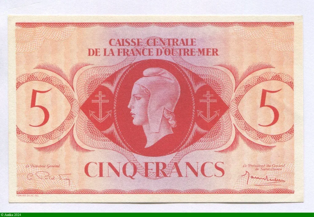 5 FRANCS Croix de Lorraine A.E.F