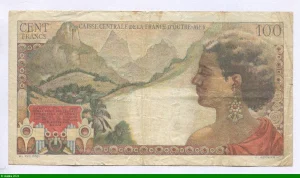 100 FRANCS LA BOURDONNAIS AEF