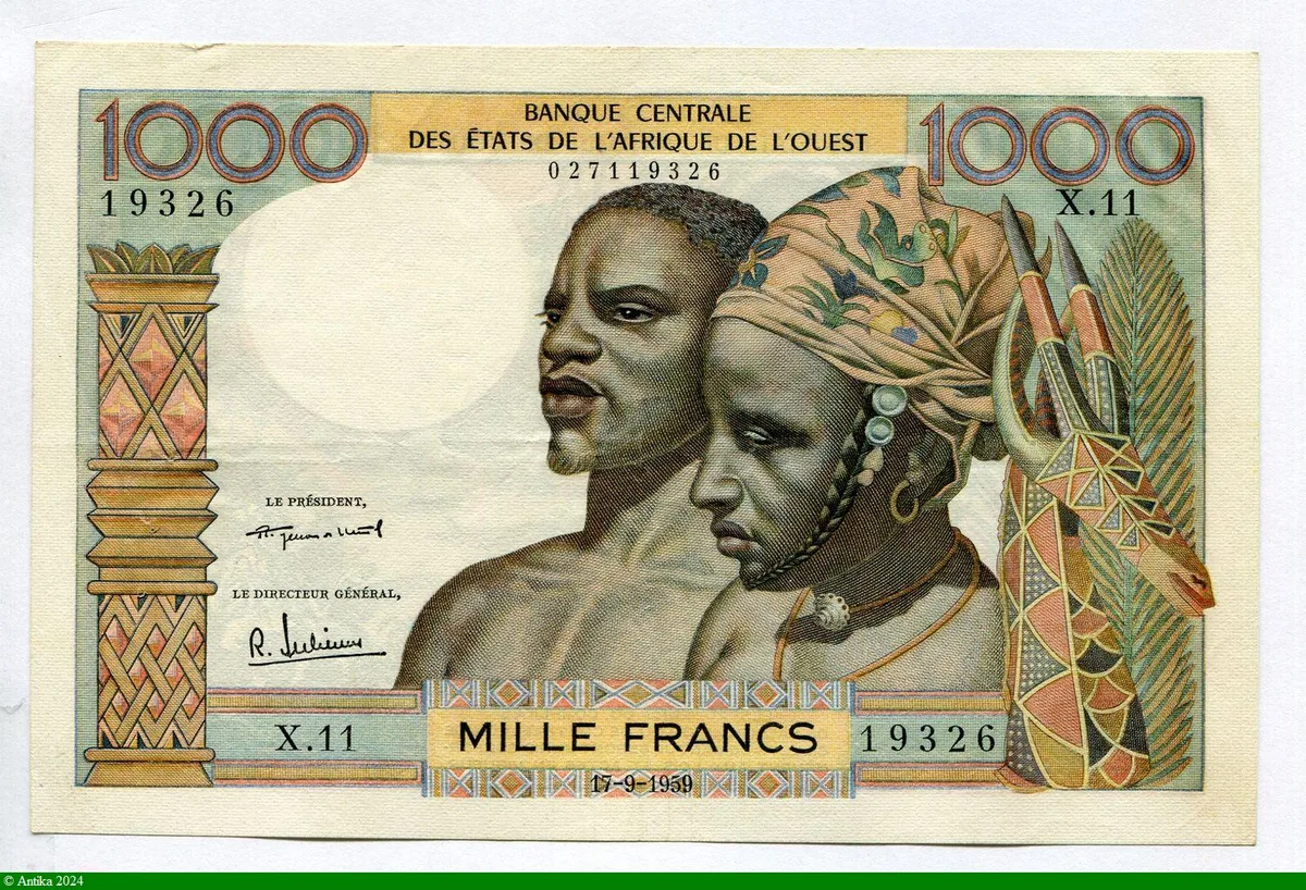 1000 FRANCS Couple Africain