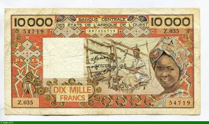 10000 FRANCS Tissage Artisanal