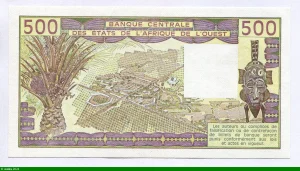 500 FRANCS Viel Homme & Troupeau de Zébus
