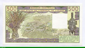 500 FRANCS Viel Homme & Troupeau de Zébus