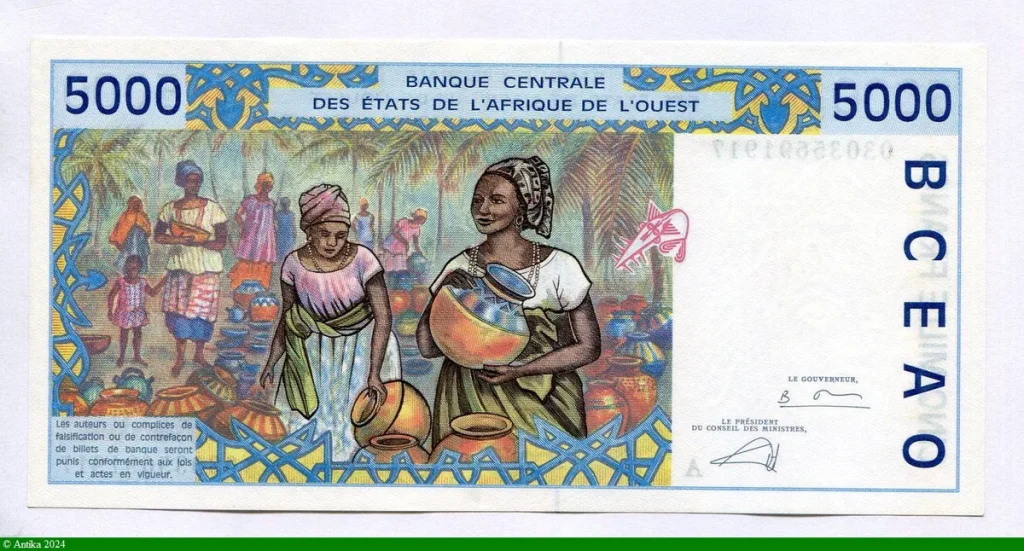 5000 FRANCS Usine & Marché de poterie
