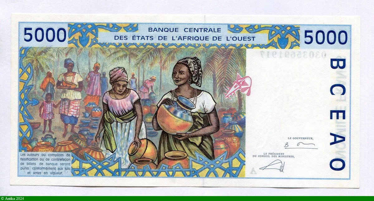 5000 FRANCS Usine & Marché de poterie