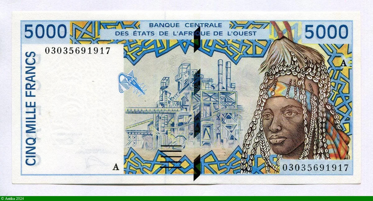 5000 FRANCS Usine & Marché de poterie