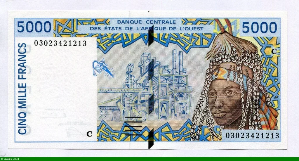 5000 FRANCS Usine & Marché de poterie