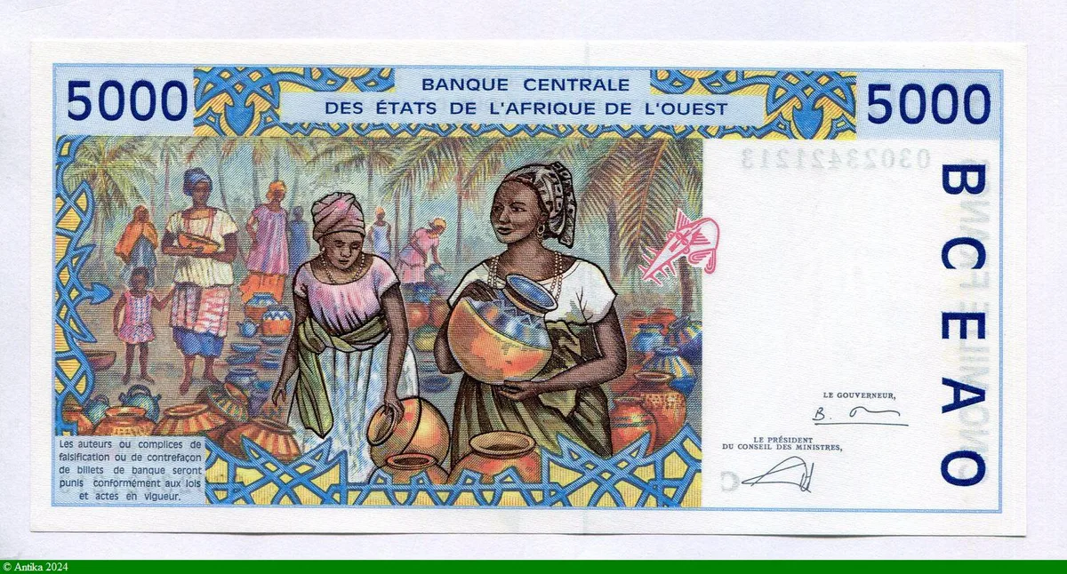 5000 FRANCS Usine & Marché de poterie