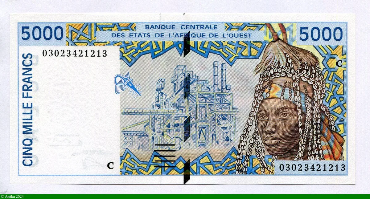 5000 FRANCS Usine & Marché de poterie