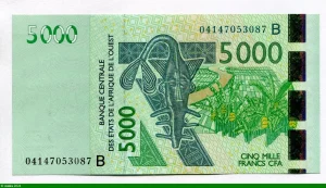 5000 FRANCS Masque & Cobe de Buffon