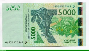 5000 FRANCS Masque & Cobe de Buffon