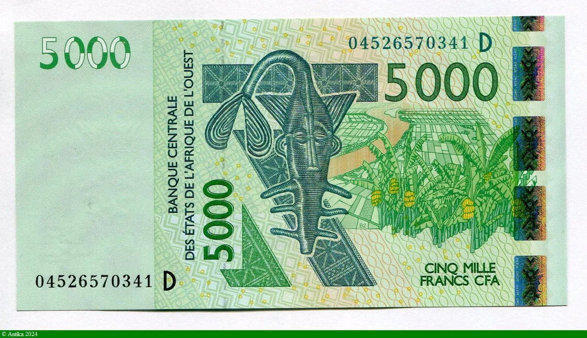 5000 FRANCS Masque & Cobe de Buffon