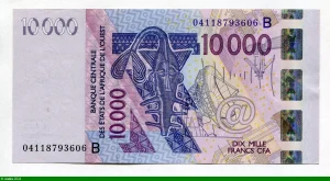 10000 FRANCS Masque & Oiseaux