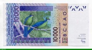 10000 FRANCS Masque & Oiseaux