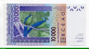 10000 FRANCS Masque & Oiseaux