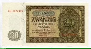20 Deutsche Mark Marron (7 chiffres)