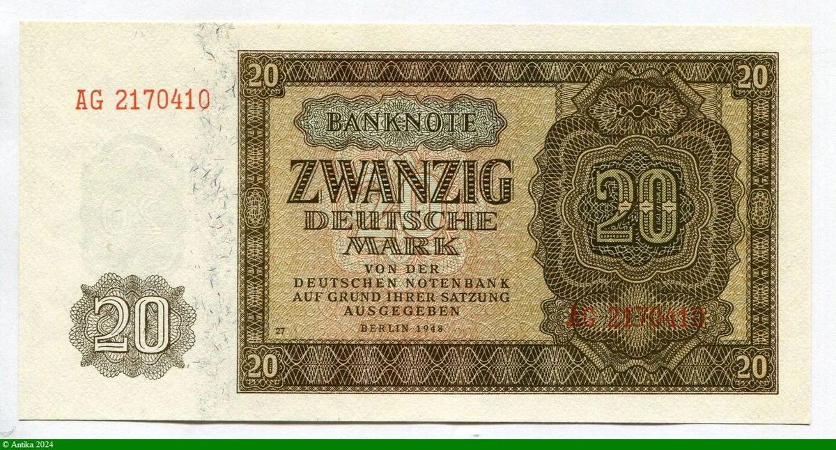 20 Deutsche Mark Marron (7 chiffres)