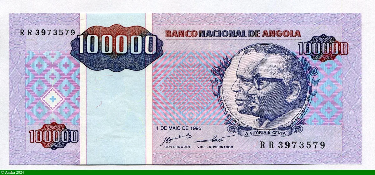 100000 Kwanzas A.Vitoria & Certa