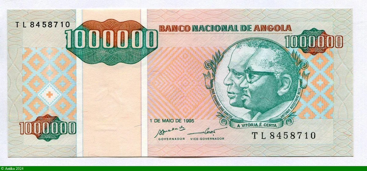 1000000 Kwanzas A.Vitoria & Certa