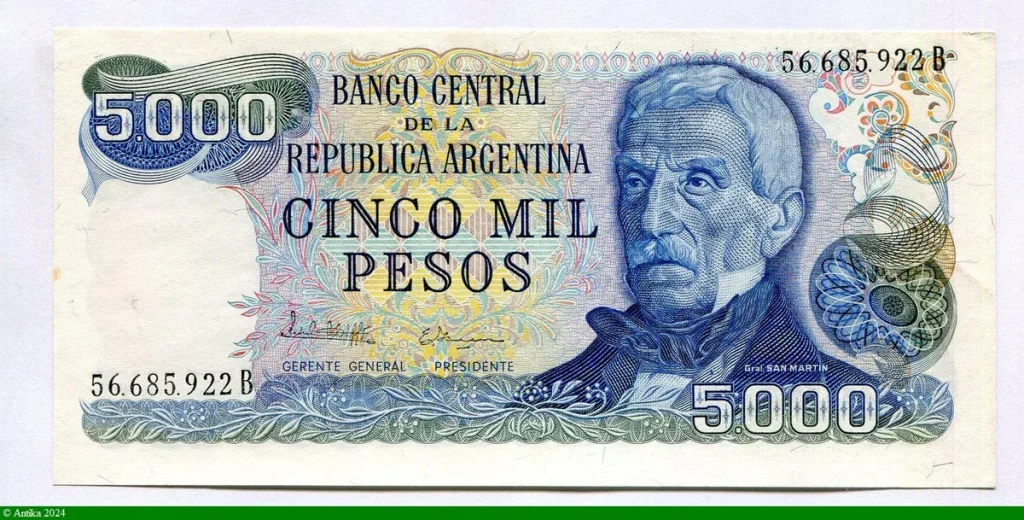 5000 Pesos Général San Martin